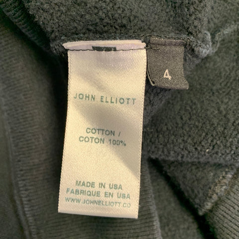 JOHN ELLIOTT FW18 Size XL Black Cotton Crew Neck Sweatshirt