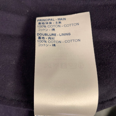 LOUIS VUITTON SS20 Size 36 Virgil Abloh Blue Indigo Monogram Cotton Baggy Distressed Jeans