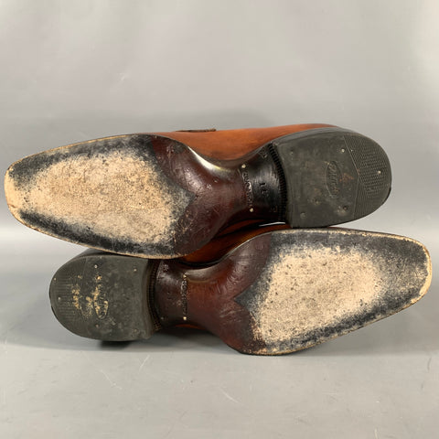 TOM FORD 2019 Size 8 Brown Leather Penny Loafers
