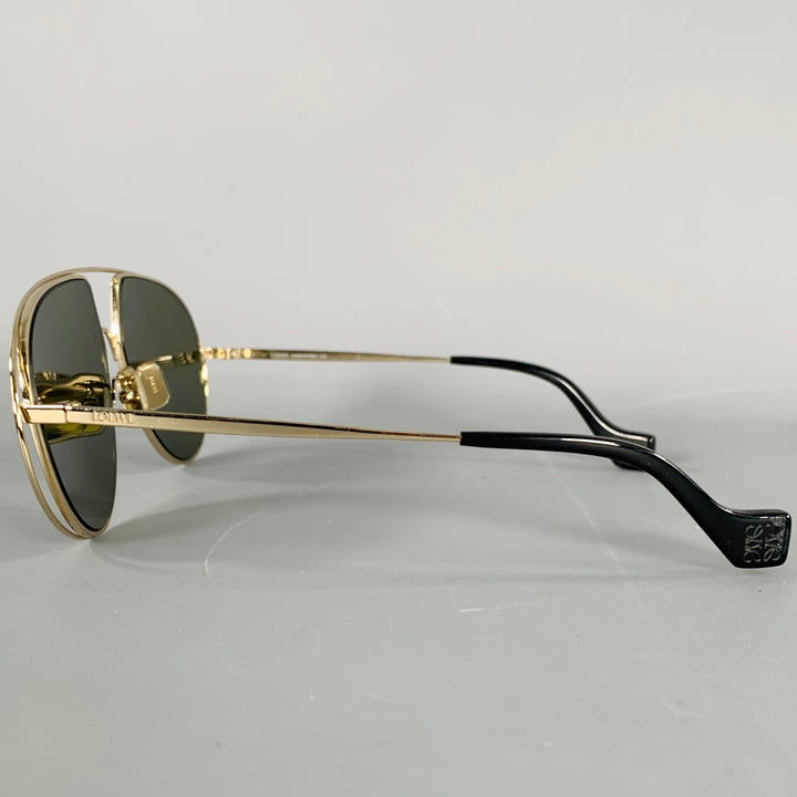 LOEWE Gold Metal Aviator Sunglasses