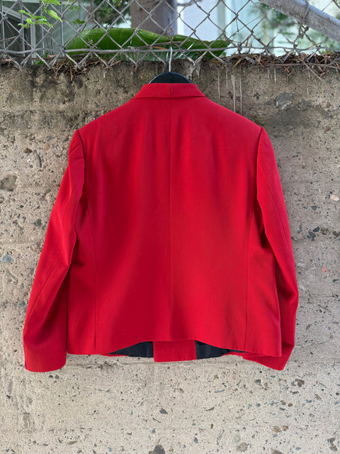 ENFANTS RICHES DEPRIMES ERD SS 2018  M Red Wool Collarless Sport Coat