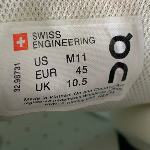 ON RUNNING x LOEWE Size 11 Blue Cream Ombre Coated Canvas Sneakers