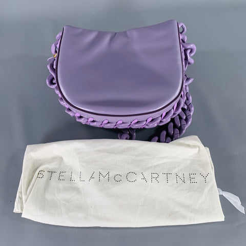 STELLA McCARTNEY Purple Faux Leather Handbag