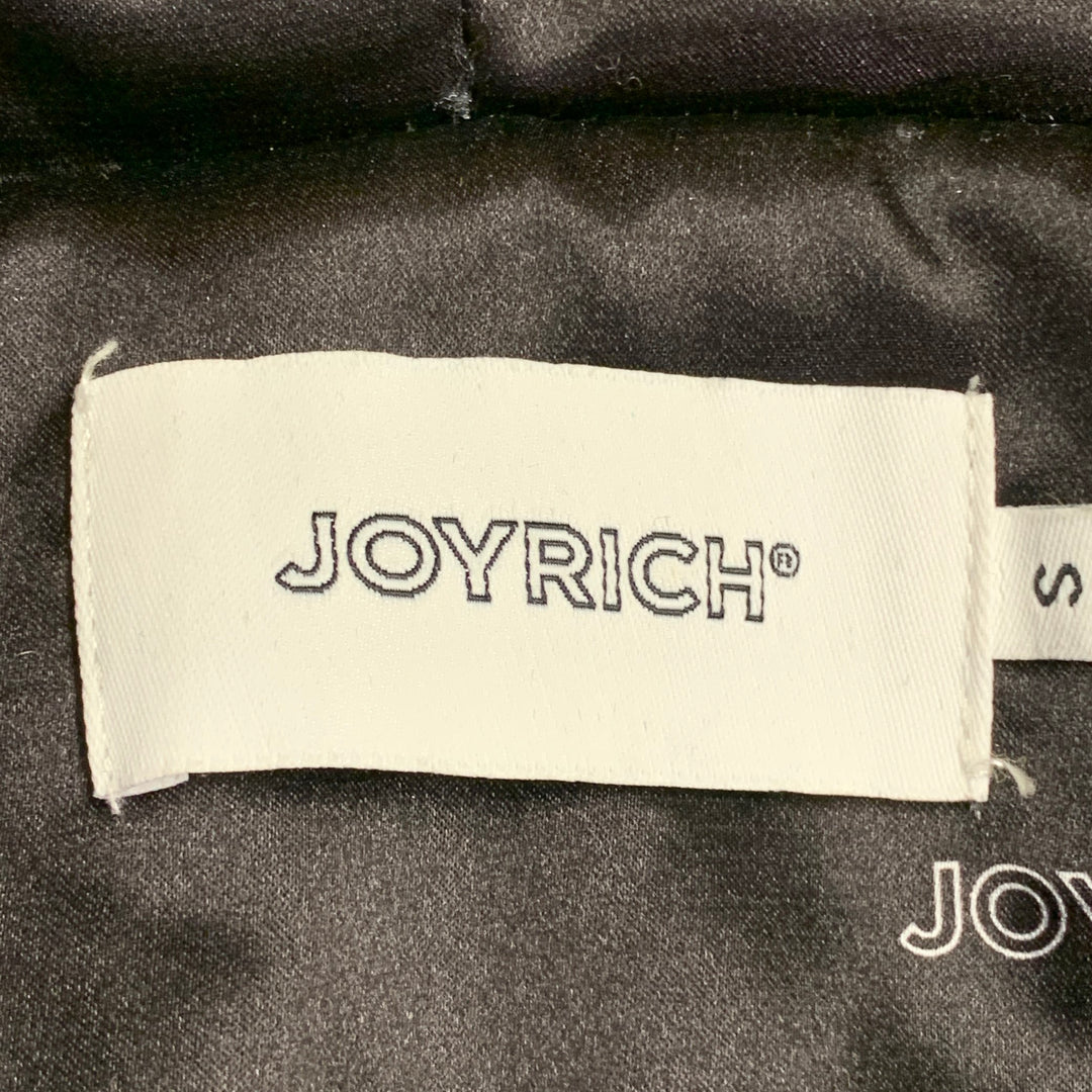 JOYRICH Size S Yellow Textured Polyester Hooded Jacket