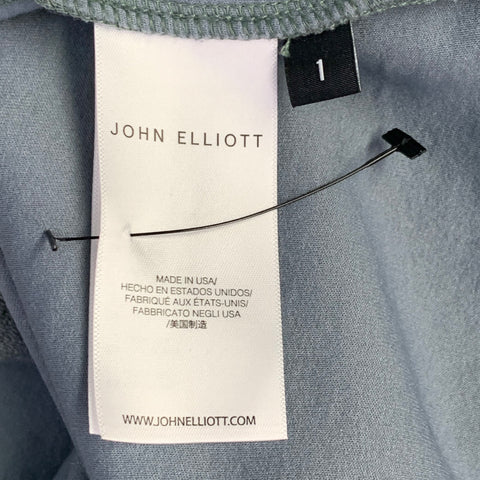 JOHN ELLIOTT Size S Hokkaido Boucle Milk Grey Nylon Wool Sleeveless Dress