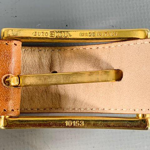 Ceinture en cuir cloutée dorée SAKS FIFTH AVENUE Taille M