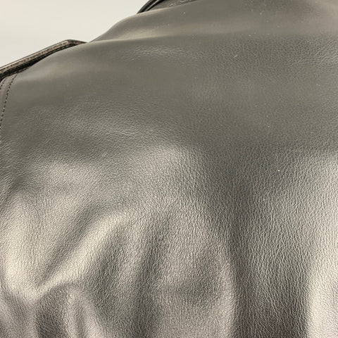 M. S LEATHER Taille 40 Veste de moto en cuir noir