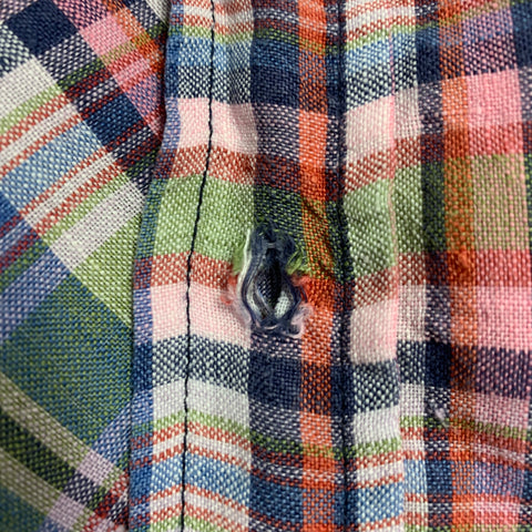 TAYLOR STITCH Size 40 Multi Color Plaid One Pocket Long Sleeve Shirt
