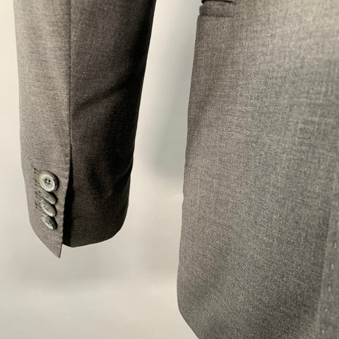 J.LINDEBERG Taille 40 Gris Laine Vierge Veste Sport Coupe Slim Droite