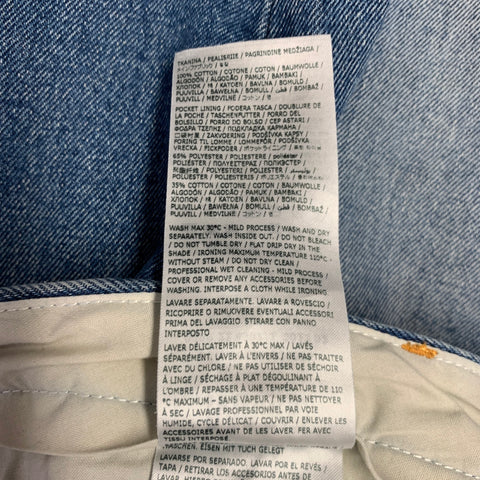 MM6 MAISON MARGIELA Size 34 Blue Wash Denim Zip Fly Jeans