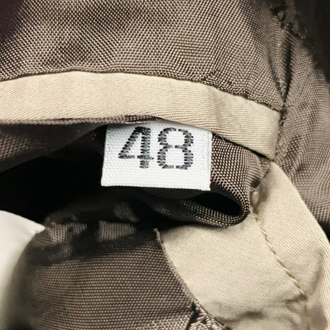 Veste ceinturée croisée en satin kaki DANIELE ALESSANDRINI Taille 38