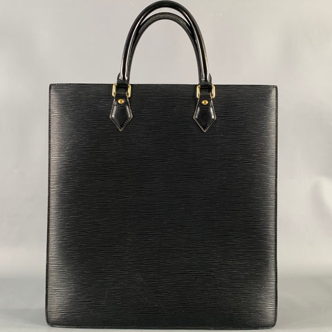 LOUIS VUITTON Black Waves Leather Tote Bags