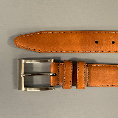 ALLEN EDMONDS Size 34 Brown Calf Skin Leather Belt