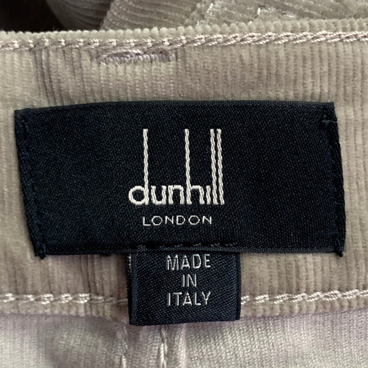 DUNHILL Size 38 Beige Corduroy Cotton Blend Straight Jean Cut Casual Pants