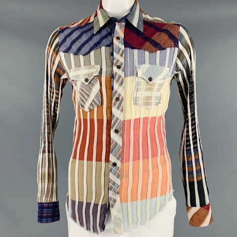 ROBERT GRAHAM Size L Multi Color Mixed Patterns Cotton Western Long Sleeve Shirt