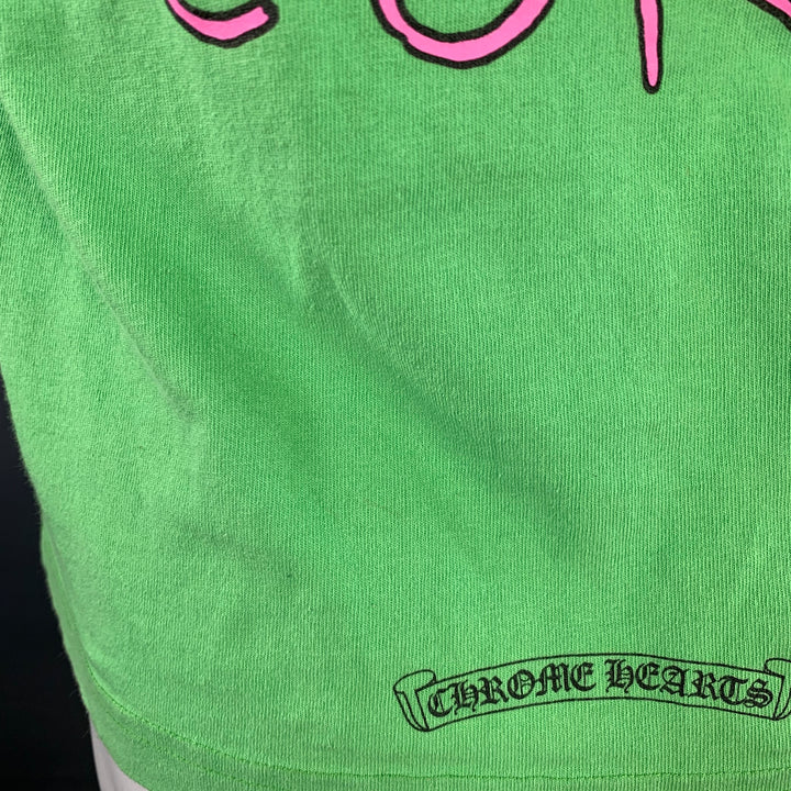 CHROME HEARTS Size S Sex Records Green Graphic Cotton Long Sleeve T-shirt