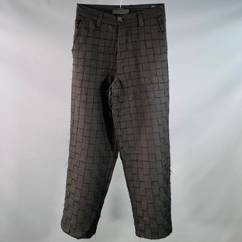 TOKYO JAMES Size 30 Black Woven Wool Tapered Casual Pants