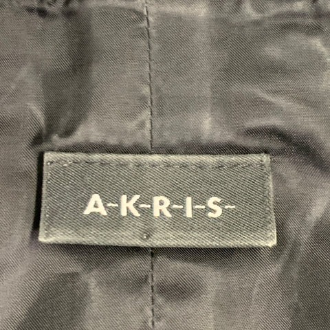 AKRIS Size 8 Black Sleeveless Leather Casual Top