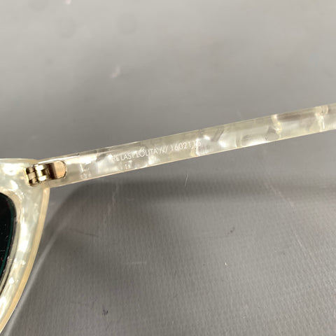 ADAM SELMAN White Acetate Sunglasses