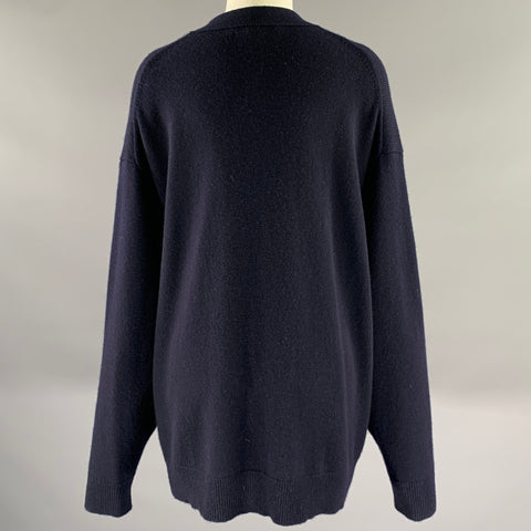 SOFIE D'HOORE Size S Navy Wool Cashmere Long Cardigan