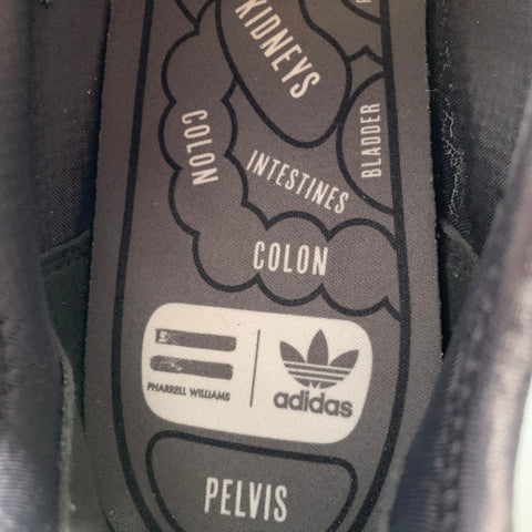 ADIDAS x PHARRELL WILLIAMS Size 11 Grey Nylon Lace-Up Sneakers