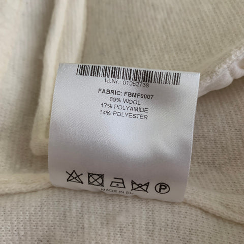 KLEIN EPSTEIN & PARKER Size XL Cream Sherpa Wool Blend Jacket