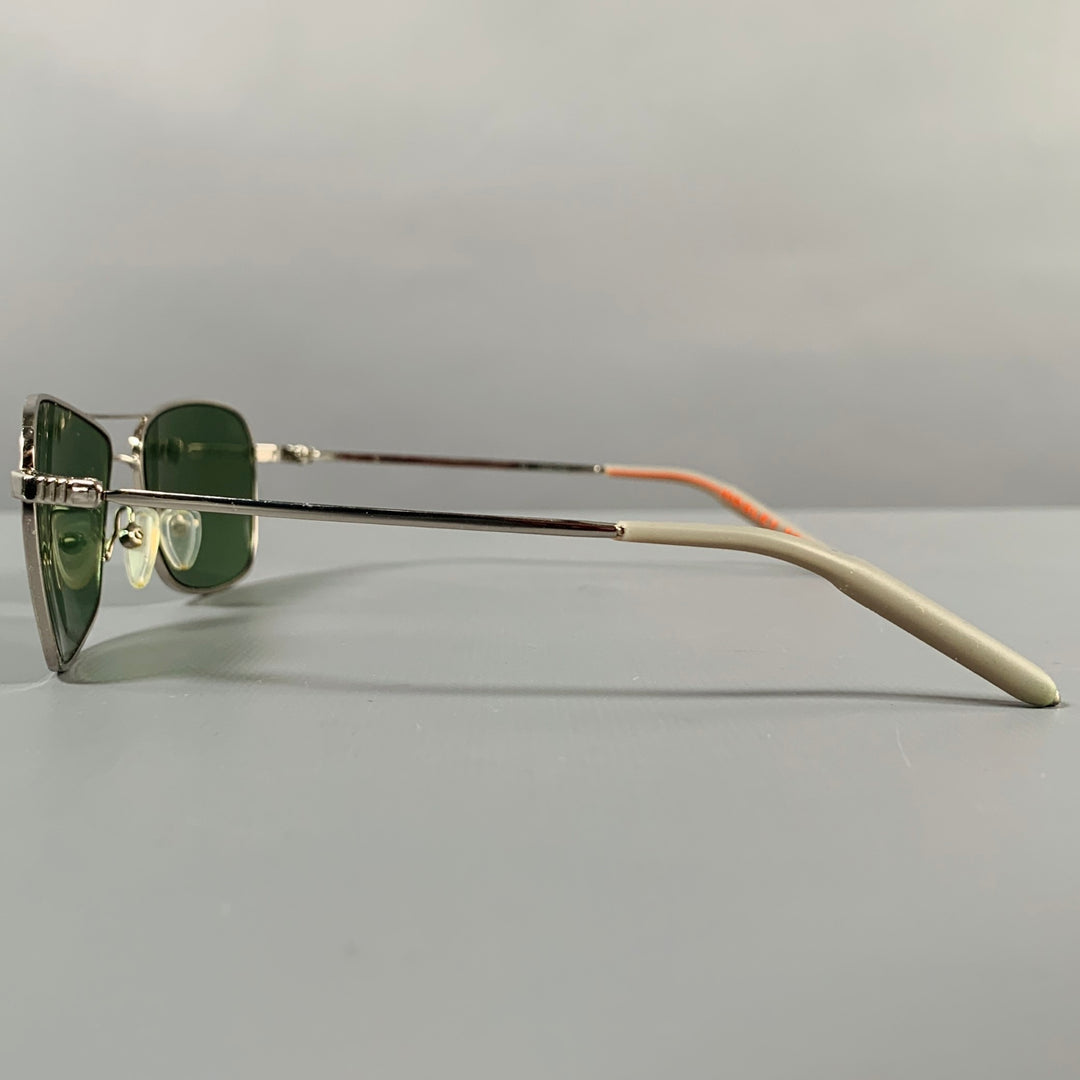 MOSLEY TRIBES -Aviatrix- Silver Metal Polarized Sunglasses