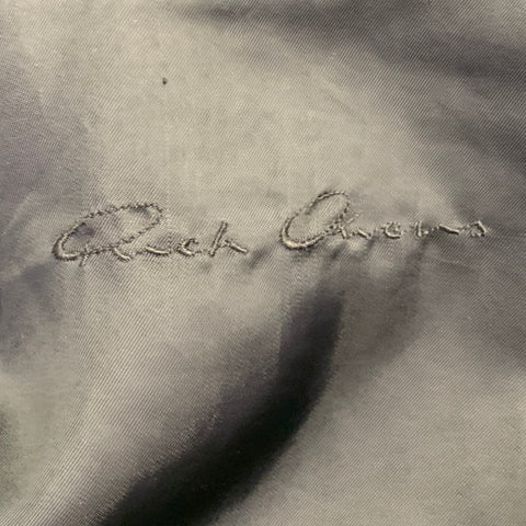RICK OWENS Size 8 Black Lambskin Leather Biker Jacket