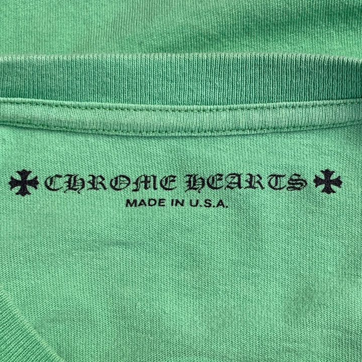 CHROME HEARTS Size S Sex Records Green Graphic Cotton Long Sleeve T-shirt