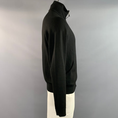 TOM FORD Size 44 Black Viscose Polyamide Zip Up Jacket