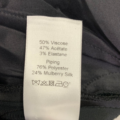 CELINE Size M Black Viscose Blend Elastic Waistband Casual Pants