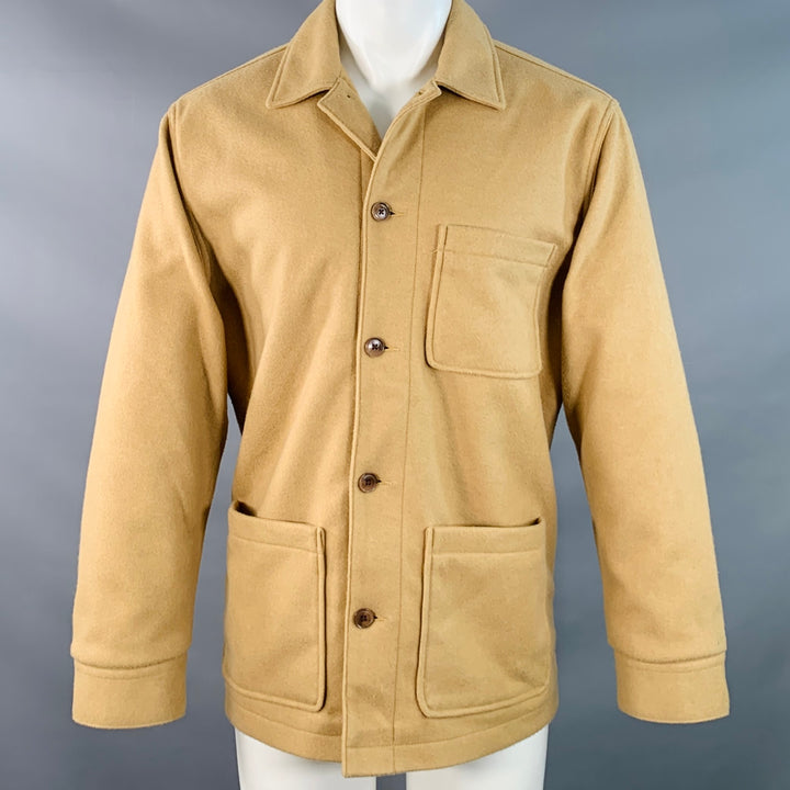 LEVI STRAUSS Size M Tan Wool Button Up Chore Coat