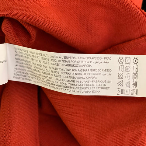 ZARA x ROBERT MAPPLETHORPE Size M Red Orange Print Cotton Crew Neck T-shirt