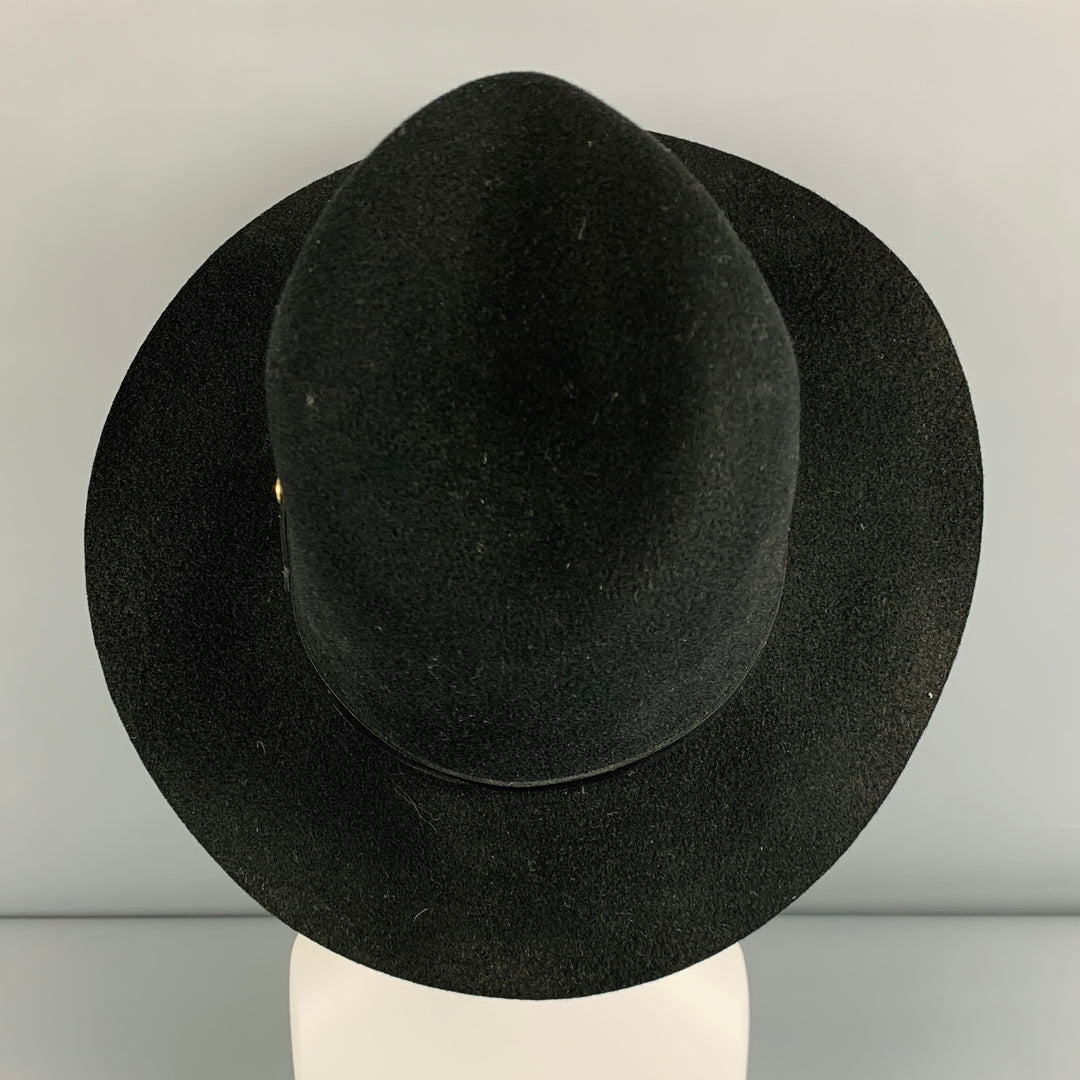 RAG &amp; BONE Sombrero de Fieltro de Lana Negro Talla S