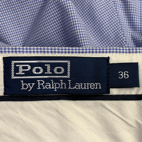 POLO by RALPH LAUREN Size XL Blue White Gingham Cotton Suit