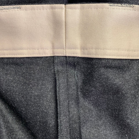 YVES SAINT LAURENT Size 32 Grey Wool Wide Leg Pleated Dress Pants
