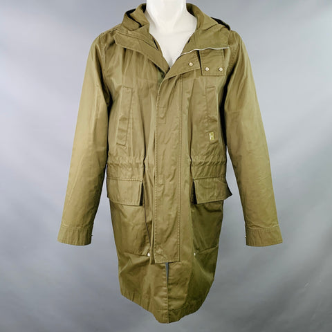 PS by PAUL SMITH Size M Green Olive Cotton Nylon Hooded Windbreaker Jacket