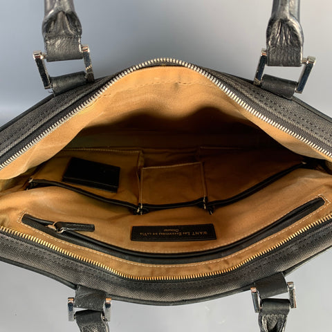 Sacoche d'ordinateur portable en coton noir WANT LES ESSENTIELS DE LA VIE