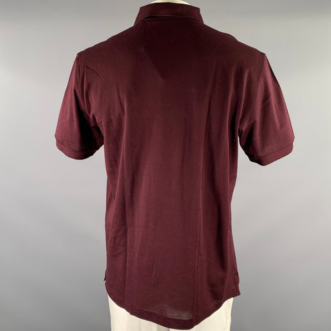 RALPH LAUREN Size L Burgundy Cotton Polo Polo