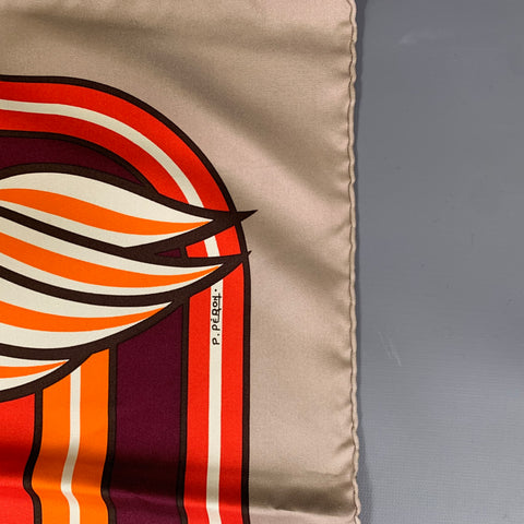 HERMES Multi-Color Print Silk Scarves