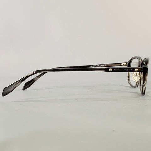 ALEXANDER MCQUEEN Grey Marbled Acetate Sunglasses Eyewear
