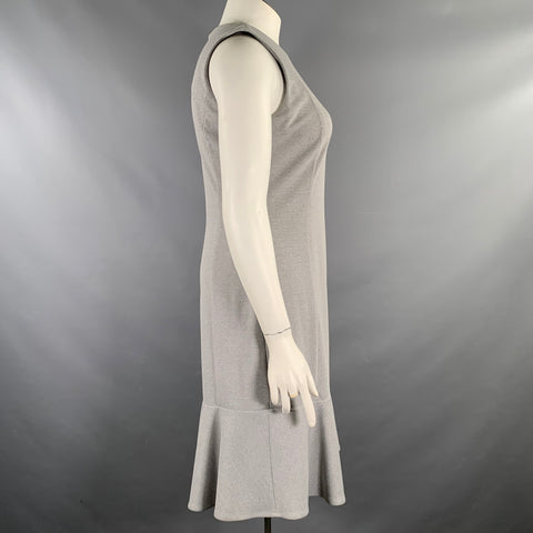 CALVIN KLEIN Size 12 Gray Polyester Blend Heather Sleeveless Dress