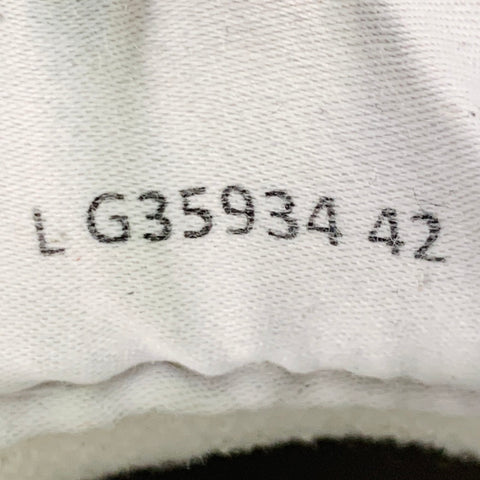 CHANEL Size 9 White Perforated Leather Logo Lace-Up Sneakers