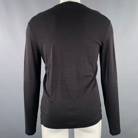 JOHN VARVATOS Size S Black Cotton Crew Neck T-shirt