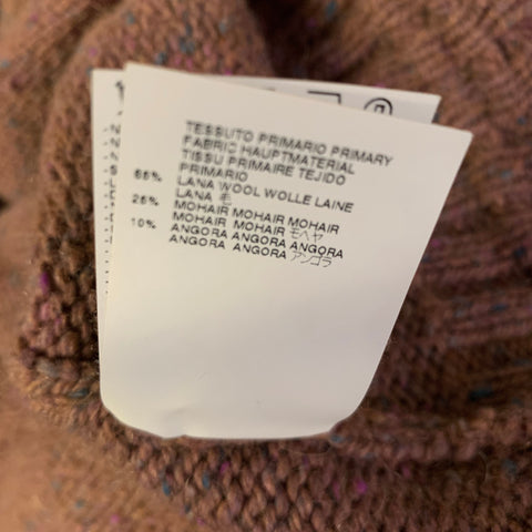 MAISON MARGIELA Size M Pink Mauve Wool Blend Turtleneck Pullover