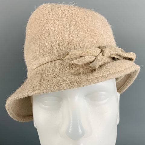 JENNIFER OUELLETTE Beige Bow Hat