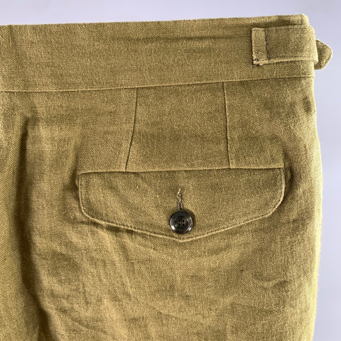 VELASCA Size 36 Green Olive Pleated Pants