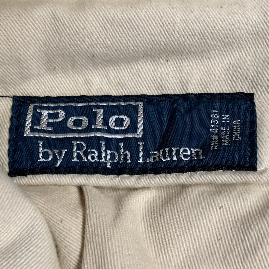 POLO by RALPH LAUREN Size 32 Olive Brown Linen Blend Jodhpurs Zip Fly Casual Pants