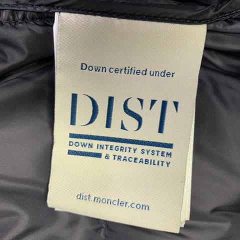 MONCLER GENIUS x FRAGMENT FW18 Size L Black White Nylon Quilted Jacket