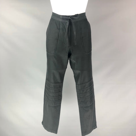 DRIES VAN NOTEN Size 4 Black Cotton & Rayon Solid Casual Pants